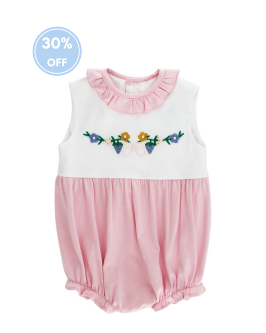 Strawberry Patch Infant Knit Bubble