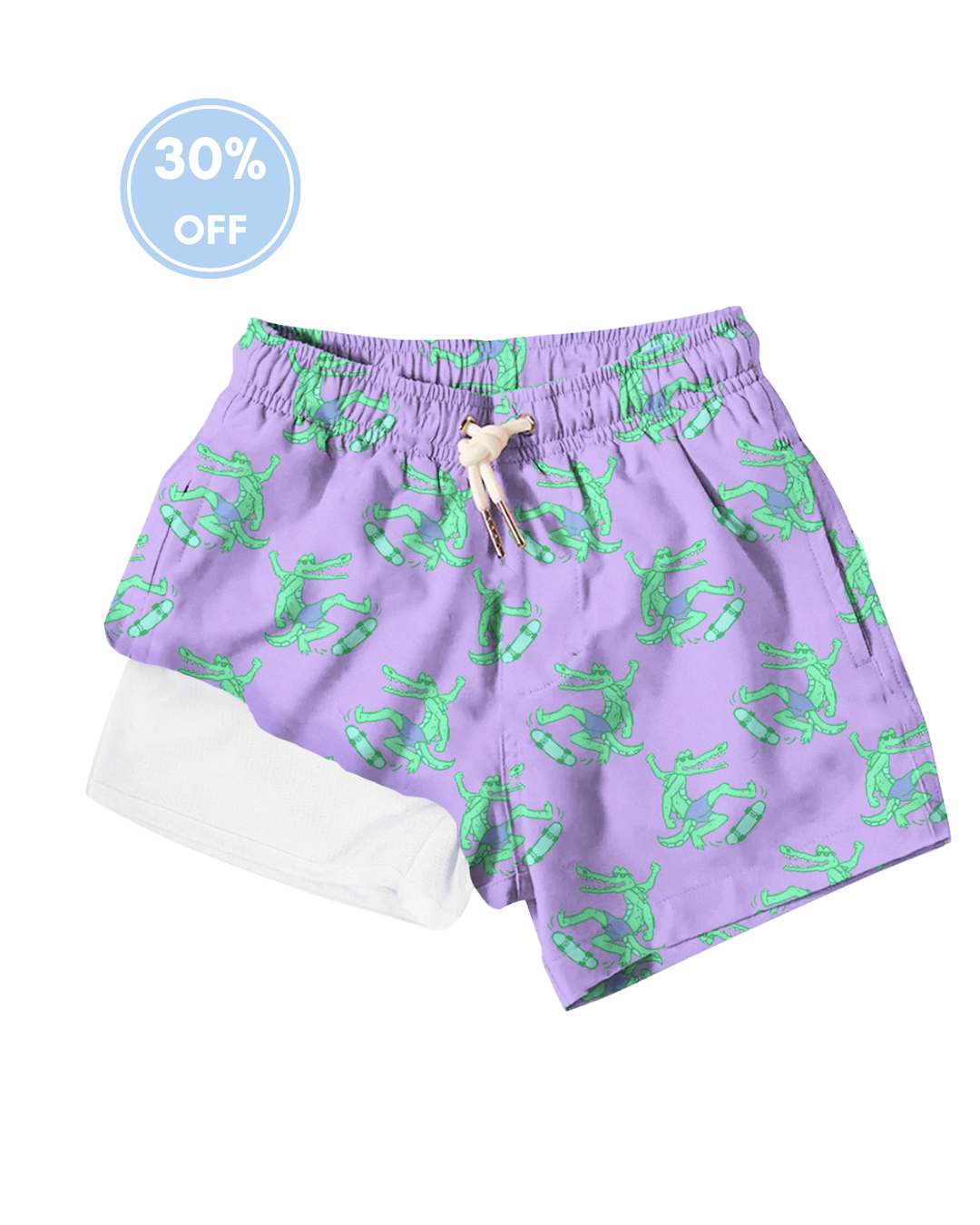 Bermies - Croc Ollie Swim Trunks