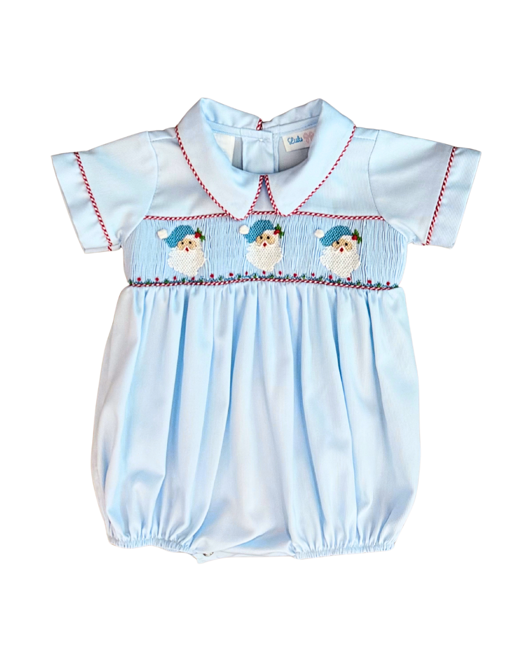 Blue Smocked Santa - Noah Bubble