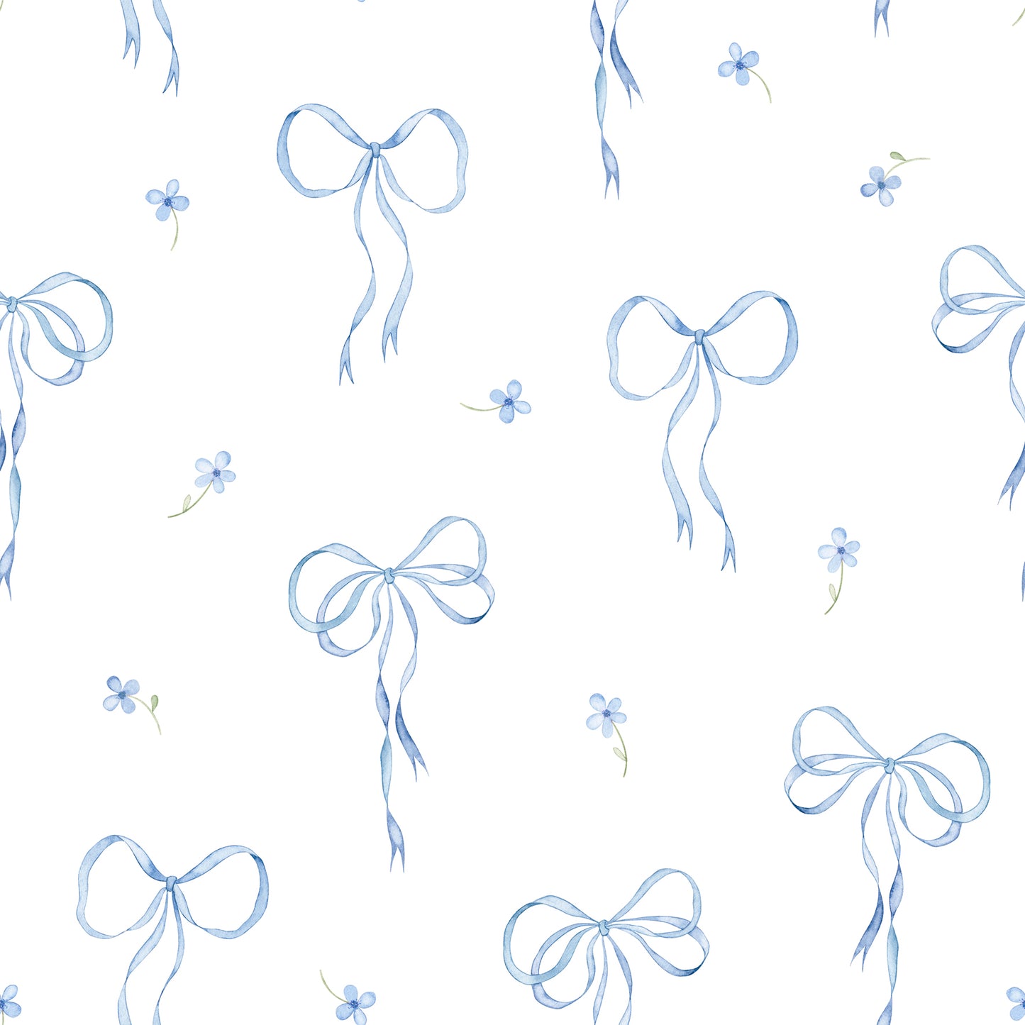 Blue Bows Knit - Lennon Dress