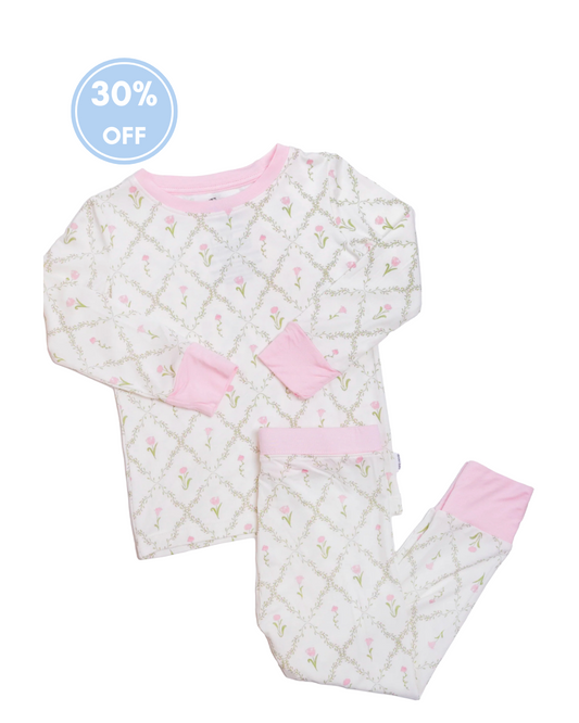 Flower Trellis - Bamboo Pajama Set