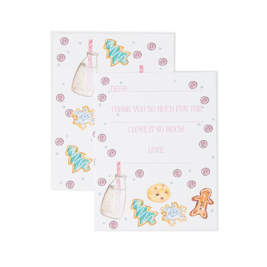 Children's Thank You Notes - Holiday Milk & Cookies (Set of 8)