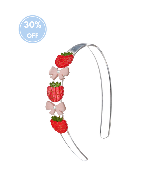 Berries and Pink Bows Headband