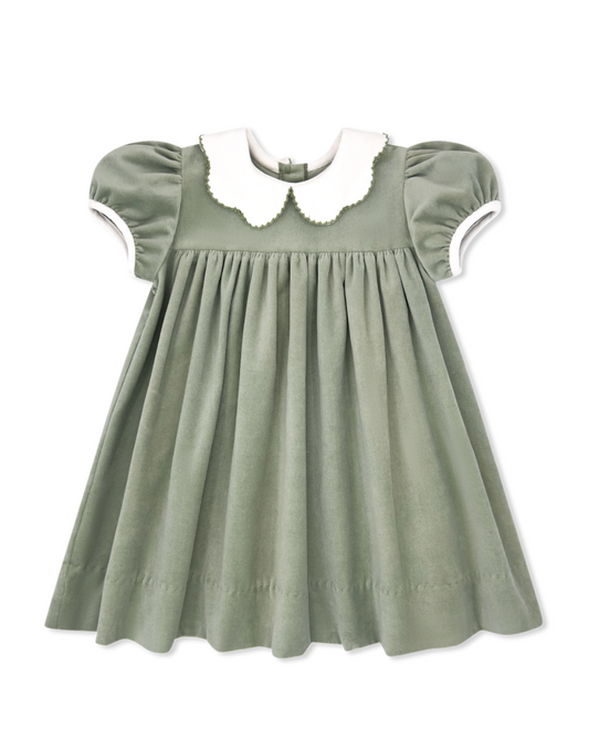 Leyland Green Velvet - Special Moments Dress