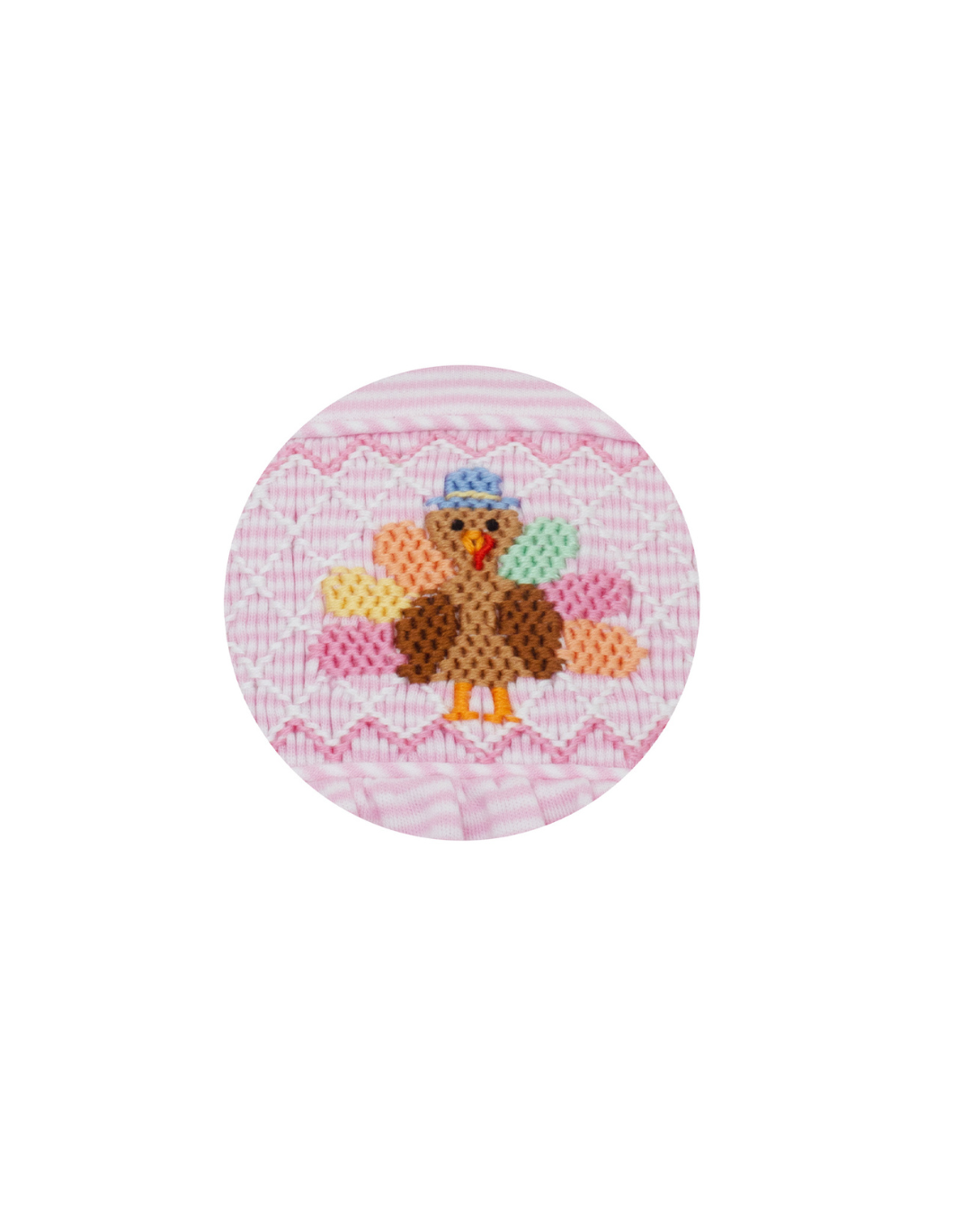 Smocked Turkey - Pink Stripe Knit Dress