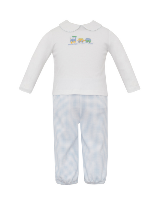 Train - Gingham Bubble Pants Set