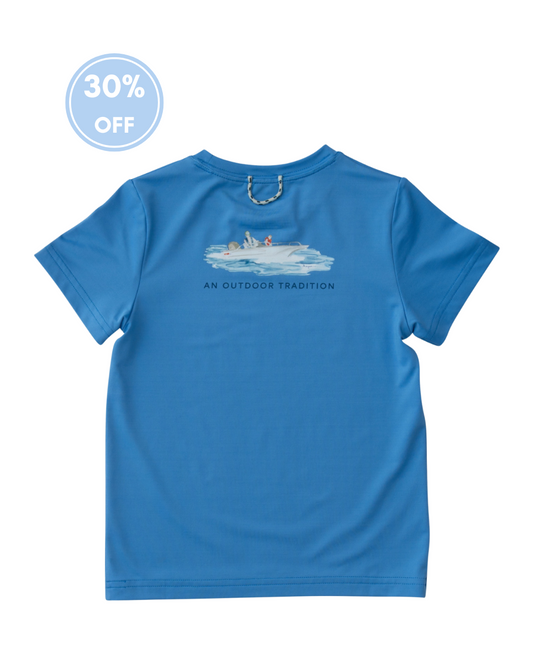 Pro Performance Fishing Tee - Marina Blue