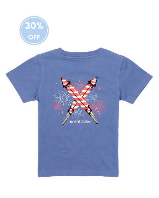 Properly Tied Short Sleeve Tee - Firecracker