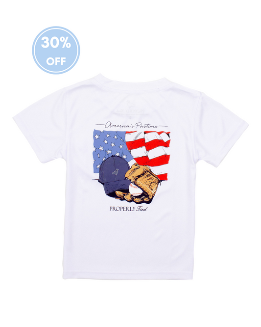 Properly Tied Performance Tee - America's Past Time