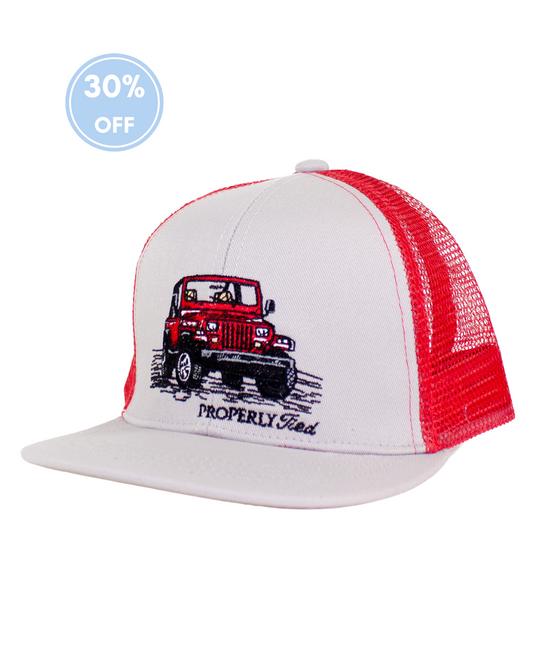 Properly Tied Boys Trucker Hat - Off Road