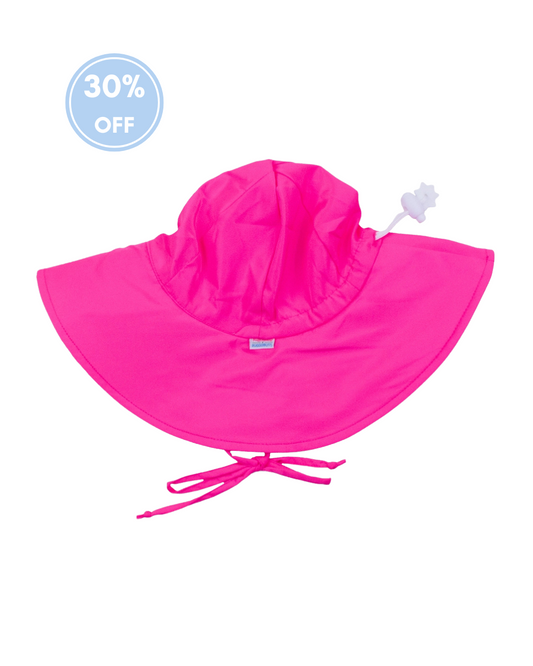 Neon Magenta Sun Protective Swim Hat