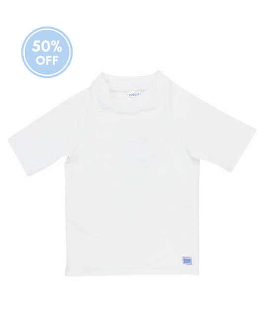 Short Sleeve Rash Guard - White