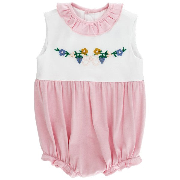 Strawberry Patch Infant Knit Bubble