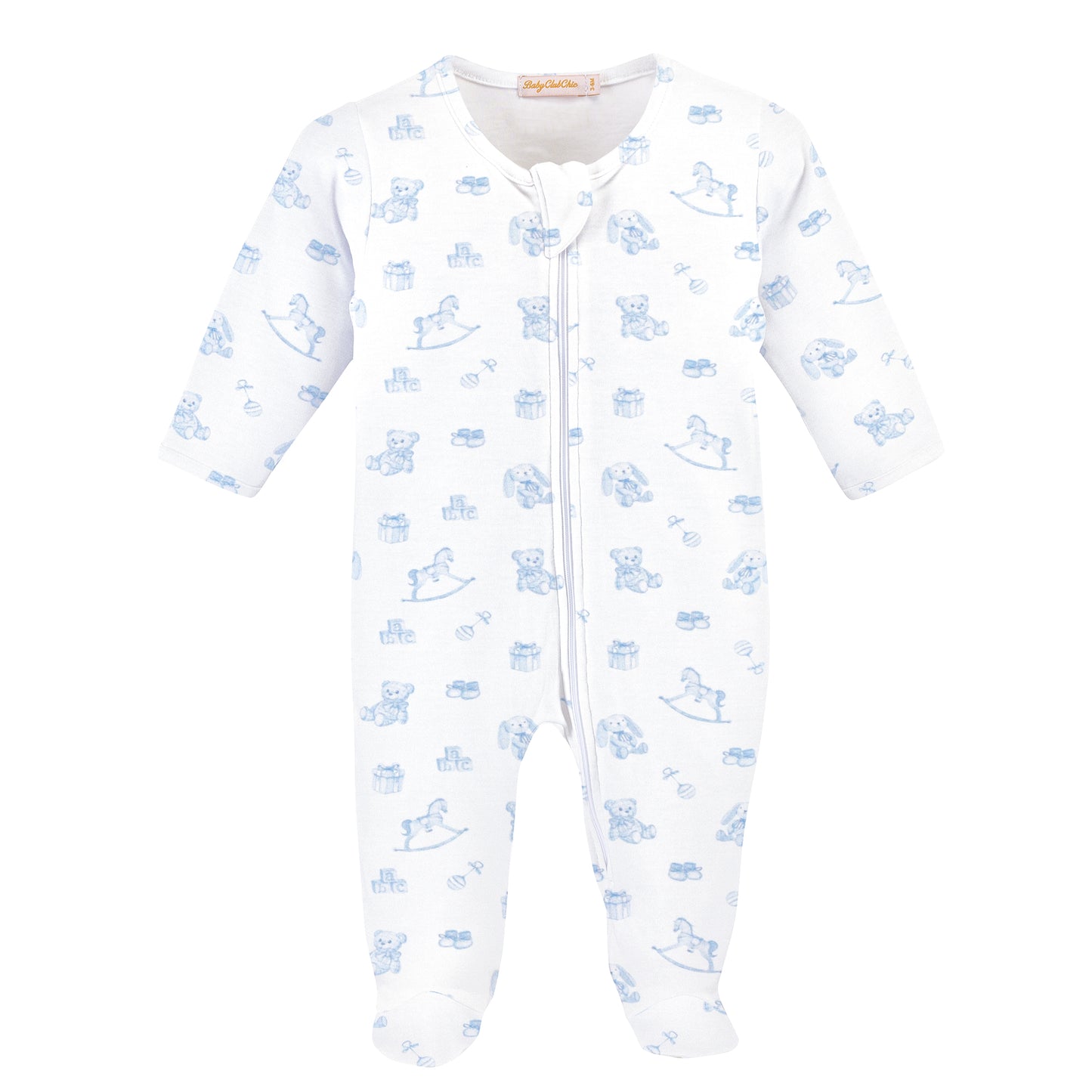 Tiny Baby Toys Pima - Zipped Footie