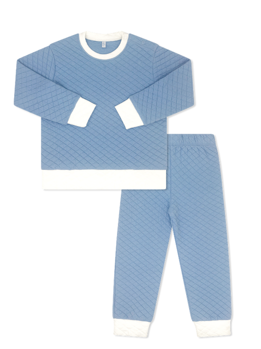 Baylor Quilted Play Set - Baylor Blue