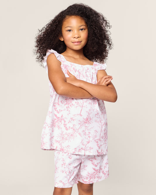 Pink Timeless Toile Twill - Clara Short Set